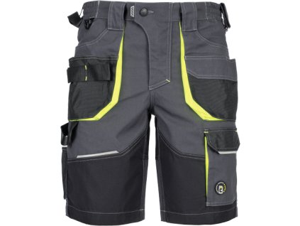 SHELDON šortky (Veľkosť 42, Farba antracit/žltá)