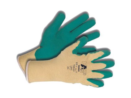 HANDS-ON bavlna/latex rukavice (Veľkosť 7, Farba -)