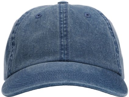 True Blanks | Cotton Twill Cap 6 panelová bavlněná keprová kšiltovka (Farba washed blue, Veľkosť onesize)