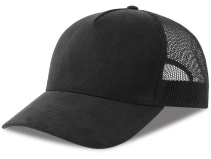 Atlantis | Rapper Suede-S 5 panelová Trucker šiltovka_33.0261 (Farba black, Veľkosť onesize)