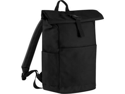 BagBase | BG 186 Batoh Roll-Top "Premium Recycled"_52.0186 (Farba black, Veľkosť onesize)