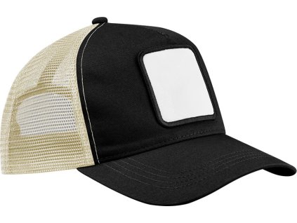 Beechfield | B 636 5 Panelová trucker šiltovka s nášivkou_53.0636 (Farba black/stone, Veľkosť onesize)