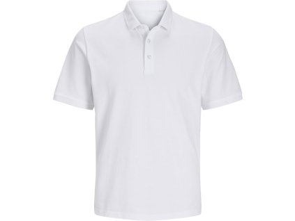 Jack & Jones | Classic Polo Pique Unisex piqué polo z ťažkej bavlny_42.7556 (Farba white, Veľkosť XS)