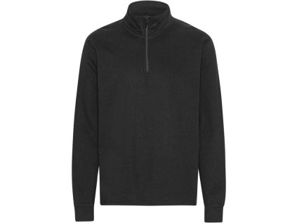 Neutral | O 73701 Pánska mikina s "1/4" zipsom z bio bavlny_77.3701 (Farba black, Veľkosť XS)