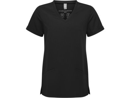 Onna | NN310 Dámsky strečový kazak s výstrihom do V_39.N310 (Farba black, Veľkosť 4XL)