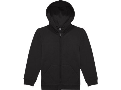 B&C | ID.334 Zip Hood /kids Detská mikina s kapucňou_01.K334 (Farba black, Veľkosť 5-6)