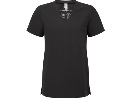 Onna | NN300 Dámsky strečový kazak s výstrihom do V_39.N300 (Farba black, Veľkosť 4XL)