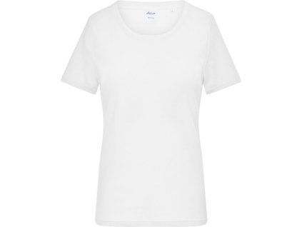 Daiber | 8039 Dámske bio tričko s jemným rebrovaním_02.8039 (Farba white, Veľkosť XS)