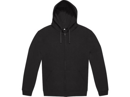 B&C | ID.334 Zip Hood Unisex mikina s kapucňou_01.I334 (Farba black, Veľkosť XS)