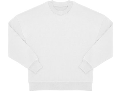 B&C | Influence Crew Ťažká oversize unisex mikina_01.IC01 (Farba white, Veľkosť XS)
