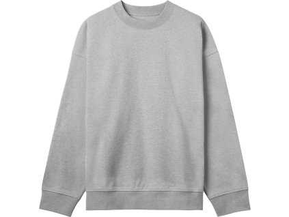 True Blanks | Mens Boxy Sweater Pánska boxy mikina z ťažkej bavlny "Contemporary"_73.2601 (Farba grey melange, Veľkosť S)