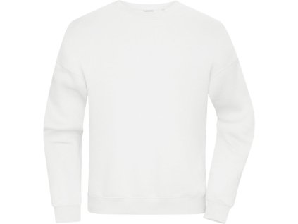 Daiber | 8042 Oversize mikina z bio bavlny_02.8042 (Farba white, Veľkosť XS)