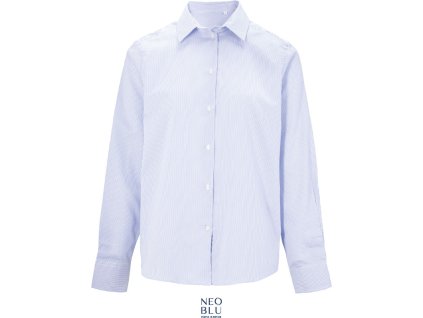 NEOBLU | Baptiste Men Mikro keprová košeľa s dlhým rukávom_24.4338 (Farba blue stripes, Veľkosť S)