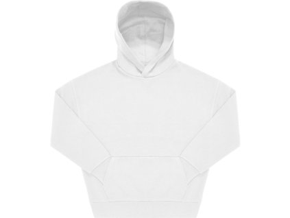 B&C | Influence Hoodie Oversize mikina s kapucňou z ťažkej bavlny_01.IH02 (Farba white, Veľkosť XS)