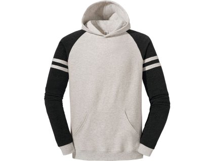 Jerzees | 97CR Mikina s kapucňou "NuBlend Varsity"_09.97CR (Farba oatmeal heather/black ink, Veľkosť S)