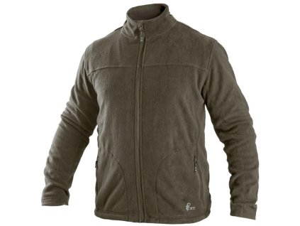 Mikina CXS GRANBY, pánska, fleece, khaki (Veľkosť S)
