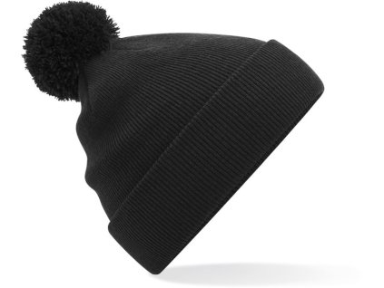 Beechfield | B426B Detská pletená čiapka s brmbolcom_53.426B (Farba black, Veľkosť onesize)
