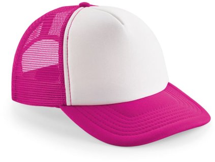 Beechfield | B645 5 panelová šiltovka Vintage Trucker_53.0645 (Farba fuchsia/white, Veľkosť onesize)