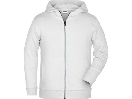James & Nicholson | JN 8026K Detská mikina s kapucňou_02.826K (Farba white, Veľkosť XS)