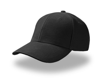 Atlantis | Pilot Brúsená 6 panelová bavlnená keprová šiltovka_33.0501 (Farba black, Veľkosť onesize)