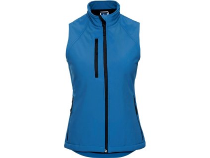 Russell | 141F Dámská 3-vrstvá softshellová vesta_10.141F (Farba azure blue, Veľkosť XS)