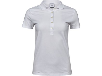 Tee Jays | 145 Dámske luxusné elastické piqué polo z ťažkej bavlny_18.0145 (Farba white, Veľkosť S)