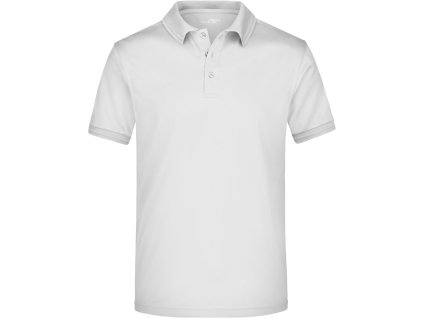 James & Nicholson | JN 576 Pánske polo "Active"_02.0576 (Farba white, Veľkosť S)