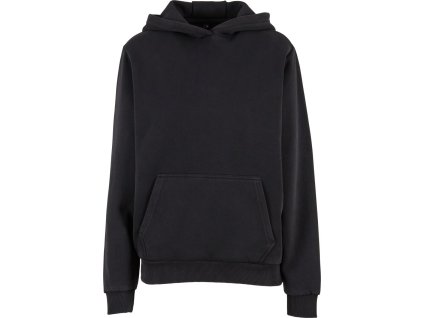 Build your Brand | BY 298 Dámska oversize mikina s kapucňou "Stonewash"_56.0298 (Farba black, Veľkosť XS)