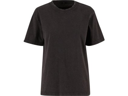 Build your Brand | BY 306 Dámske oversize tričko z ťažkej bavlny "Stonewash"_56.0306 (Farba black, Veľkosť XS)