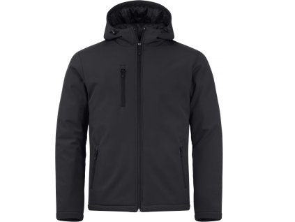 Clique | Padded Hooded Softshell Men Pánska zateplená softshellová bunda s kapucňou_67.0952 (Farba black, Veľkosť XS)