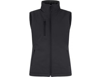 Clique | Padded Softshell Vest Women Dámska zateplená softshellová vesta_67.0959 (Farba black, Veľkosť XS)