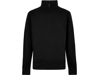 Kustóm Kit | KK 339 Piqué mikina s 1/4 zipsom_43.0339 (Farba black, Veľkosť S)