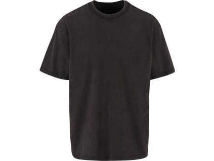 Build your Brand | BY 307 Pánske tričko z ťažkej bavlny "Stonewash"_56.0307 (Farba black, Veľkosť S)