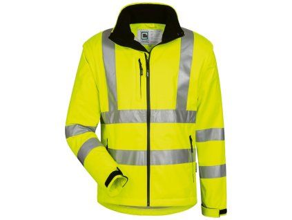 Bunda LOGAN softshell žltá (Velikost S)