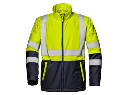 Bunda MICROLINE softsh žltá (v L)