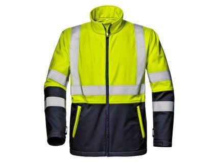 Bunda MICROLINE softsh žltá (Velikost L)