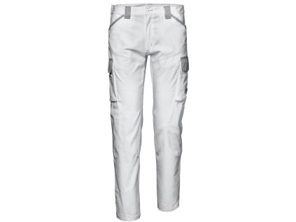 Monterkové nohavice Symbol STREČ biele (Veľkosť 40)