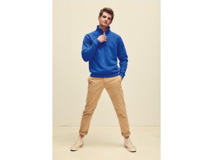 Mikina Premium Zip Neck Sweat