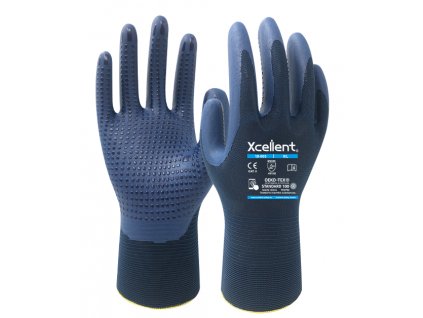 Veľmi obratné nylonové rukavice s terčíkmi XCELLENT 18-003