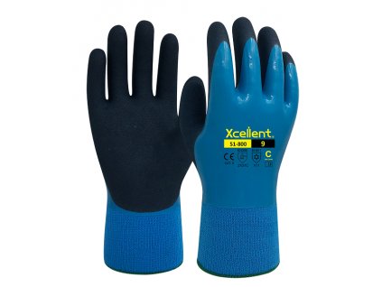 Protiporezové zimné pracovné rukavice XCELLENT 51-800