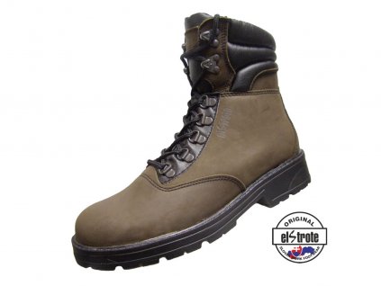 Zateplená vysoká obuv WALKER 91 201 O1 Z dark brown