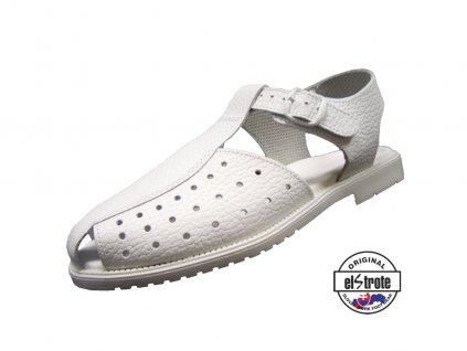 Pánske zdravotnícke sandále 91 520 O1 biele. Zdravotná pracovná obuv