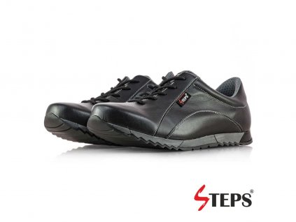 Pánska vychádzková obuv STEPS 91 555 O2 čierne
