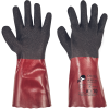 CHERRUG rukavice PVC nitril (Veľkosť 7, Farba černá/červená)