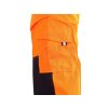 Výstražné nohavice s náprsenkou CXS NORWICH, viac farieb (Farba oranžová, Veľkosť 48)