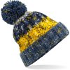 Beechfield | B486 Pletená čiapka s brmbolcom "Corkscrew"_53.0486 (Farba alpine blues, Veľkosť onesize)