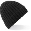 Beechfield | B465 Pletená čiapka s manžetou "Chunky"_53.0465 (Farba black, Veľkosť onesize)