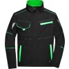 James & Nicholson | JN 849 Pracovná bunda - Color_02.0849 (Farba black/lime green, Veľkosť XS)