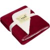 James & Nicholson | JN 955 Velúrová deka_02.0955 (Farba burgundy/natural, Veľkosť onesize)