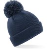 Beechfield | B406B Detská pletená čiapka s brmbolcom "Reflective"_53.406B (Farba black, Veľkosť onesize)